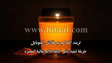 تريند الكركم مع فلاش الموبايل